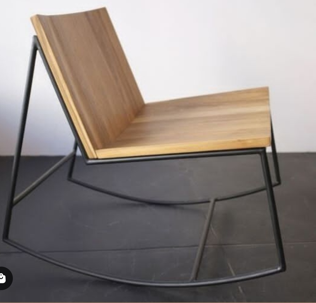 صندلی چوب و فلز آدرین