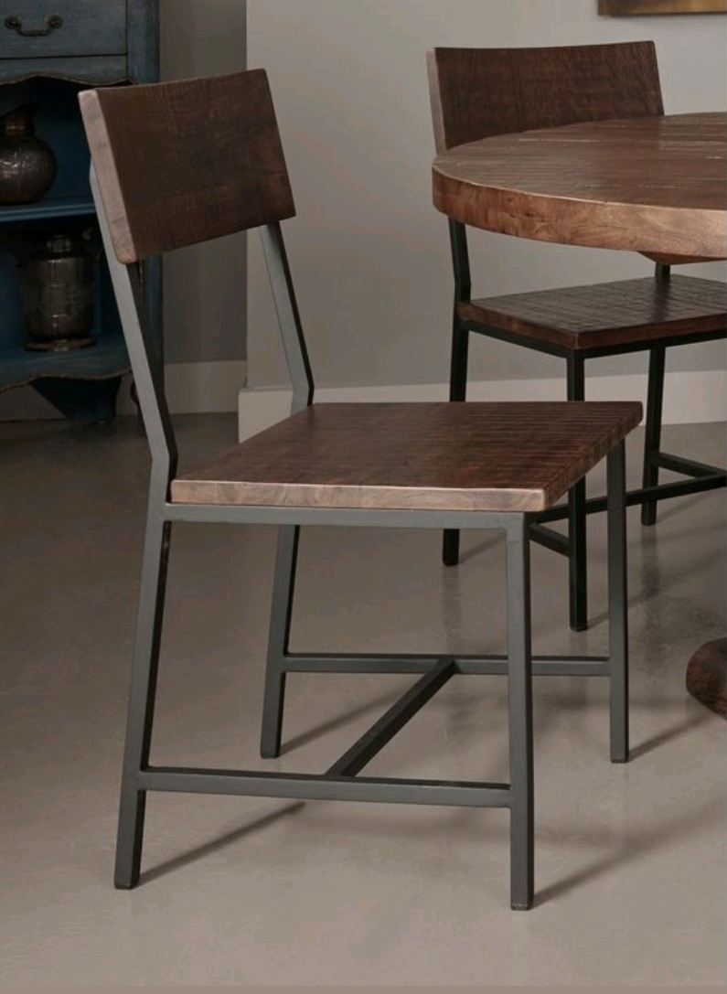 صندلی چوب و فلز آدرین
